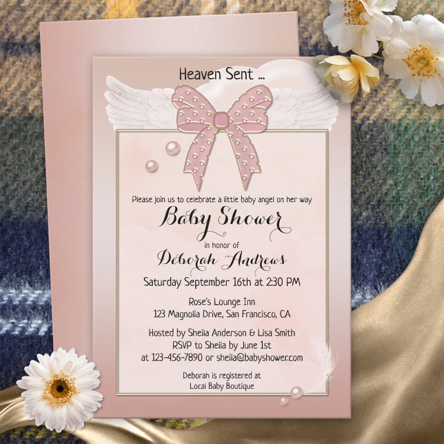 Invitación a Baby Shower del Chica de Heaven Sent  (Subido por el creador)