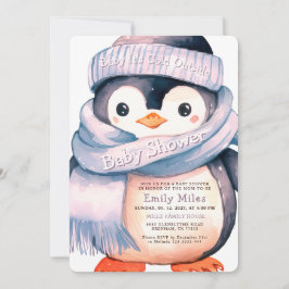 Invitación a Baby Shower del Chica de invierno pin