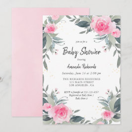 Invitación a Baby Shower del Chica de la vegetació