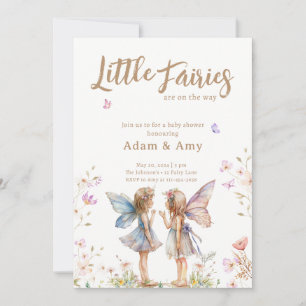 Invitación a Baby Shower del Chica de Little Fairi