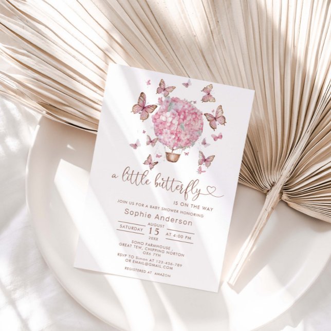 Invitación a Baby Shower del Chica de mariposa flo (Subido por el creador)