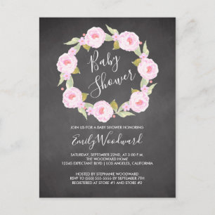 Invitación a Baby Shower del Chica de tablero de c
