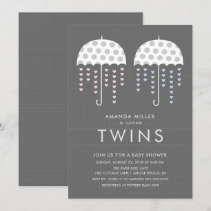 Invitación a Baby Shower del Chica de Umbrella TWI