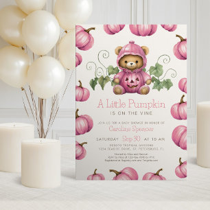 Invitación a Baby Shower del Chica del oso de cala