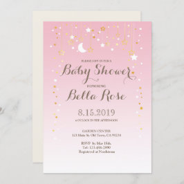 Invitación a Baby Shower del Chica Estrella de Lun
