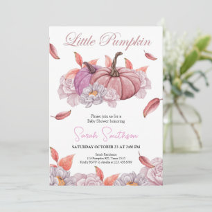 Invitación a Baby Shower del Chica floral de calab