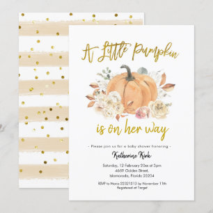 Invitación a Baby Shower del Chica floral de calab
