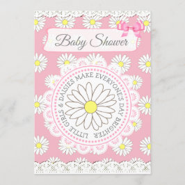 Invitación a Baby Shower del Chica Temático Daisy