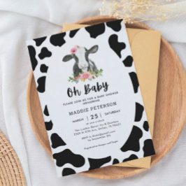 Invitación a Baby Shower del Chica temático "Oh be