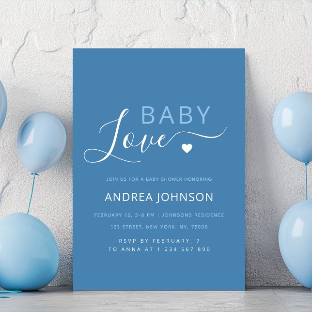 Invitación a Baby Shower del El día de San Valentí (Subido por el creador)