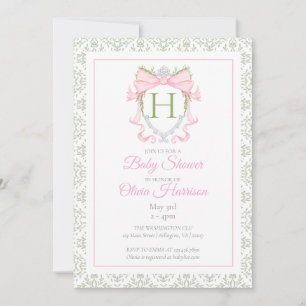 Invitación a Baby Shower del Escudo de color de ag