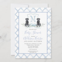 Invitación a Baby Shower del Escudo de Perros de C