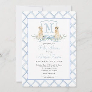 Invitación a Baby Shower del Escudo de Perros de C