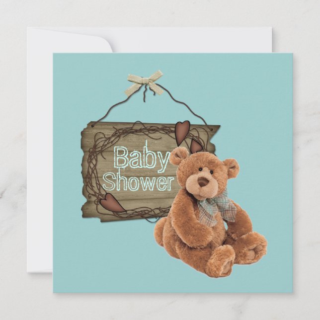 Invitación a Baby Shower del Fiesta de té de cosec (Anverso)