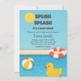 Invitación a Baby Shower del Fiesta del grupo Spli