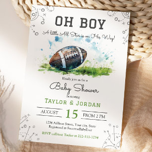 Invitación a Baby Shower del fútbol acuático