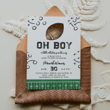 Invitación a Baby Shower del fútbol acuático