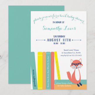 Invitación a Baby Shower del libro Woodland