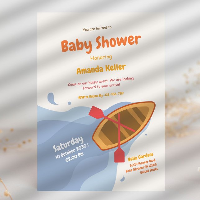 Invitación a Baby Shower del Mar Azul (Subido por el creador)