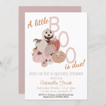 Invitación a Baby Shower del pequeño Chica de cala