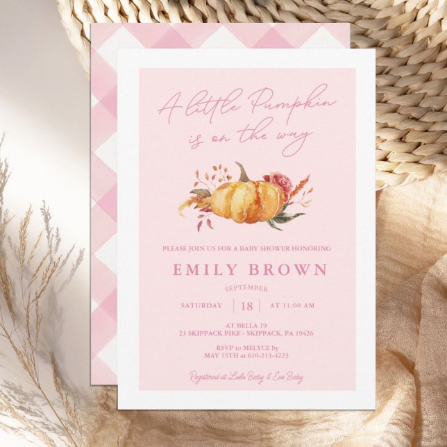 Invitación a Baby Shower del pequeño Chica floral  (Subido por el creador)