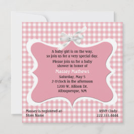 Invitación a Baby Shower del Personalizado bonito 
