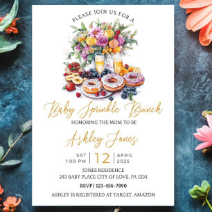 Invitación a Baby Shower del Personalizado de Brun