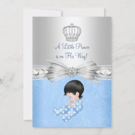 Invitación a Baby Shower del Principito Azul