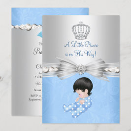 Invitación a Baby Shower del Principito Azul