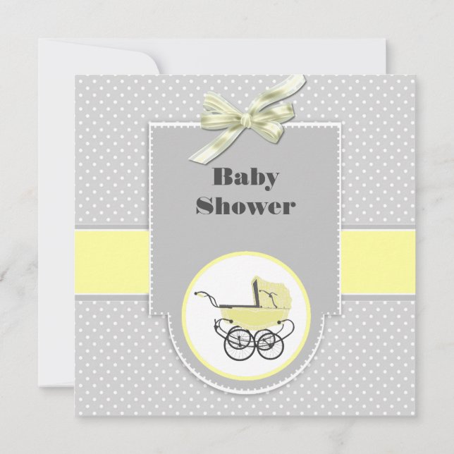 Invitación a Baby Shower del programa para bebés g (Reverso)