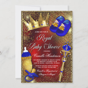 Invitación a Baby Shower del Rey Real