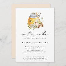 Invitación a Baby Shower Dulce como se puede