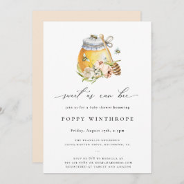 Invitación a Baby Shower Dulce como se puede