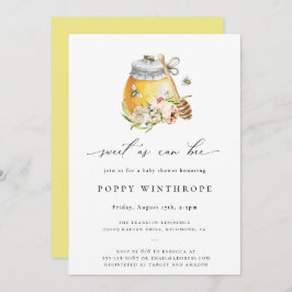 Invitación a Baby Shower Dulce como se puede