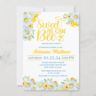 Invitación a Baby Shower Dulce como se puede