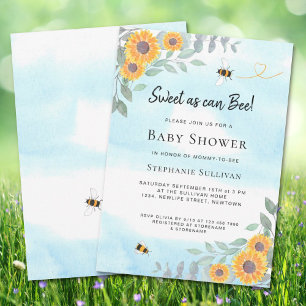 Invitación a Baby Shower Dulce como se puede