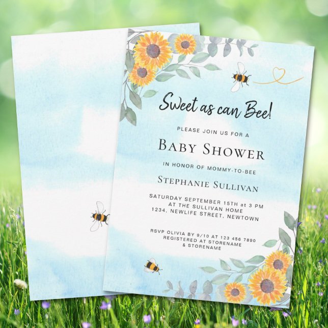 Invitación a Baby Shower Dulce como se puede (Subido por el creador)