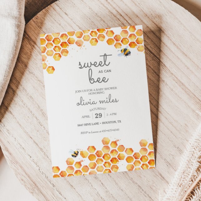 Invitación a Baby Shower Dulce como se puede (Subido por el creador)