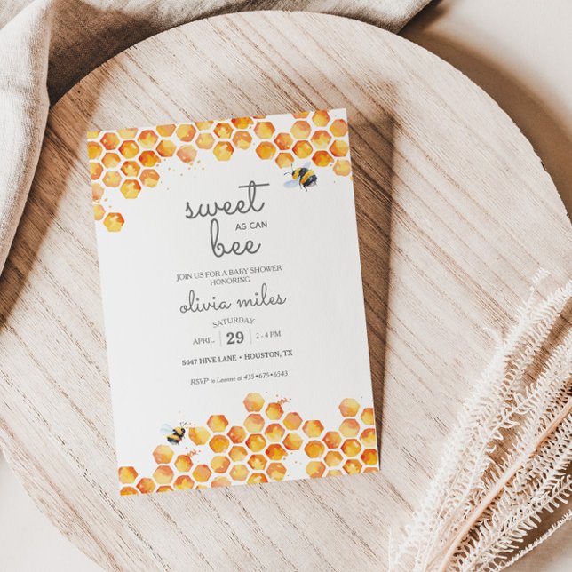 Invitación a Baby Shower Dulce como se puede (Subido por el creador)