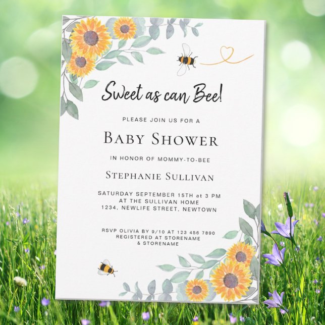 Invitación a Baby Shower Dulce como se puede (Subido por el creador)