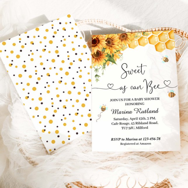 Invitación a Baby Shower Dulce como se puede (Subido por el creador)