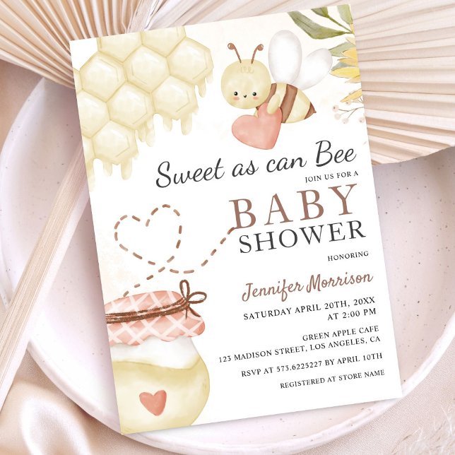 Invitación a Baby Shower Dulce como se puede (Subido por el creador)