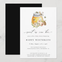 Invitación a Baby Shower Dulce como se puede