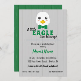 Invitación a Baby Shower Eagle Green de Baby Boy