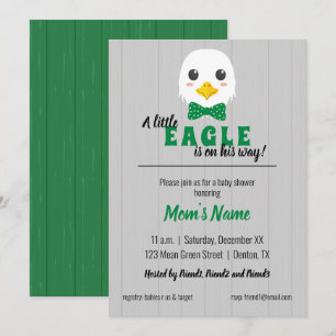 Invitación a Baby Shower Eagle Green de Baby Boy