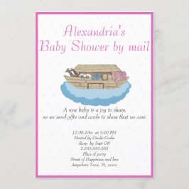 Invitación a Baby Shower en árabe de Baby Girl Pin