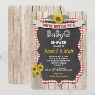 Invitación a Baby Shower en barbacoa Invitación pa