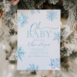 Invitación a Baby Shower en invierno