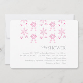 Invitación a Baby Shower en invierno| Chica