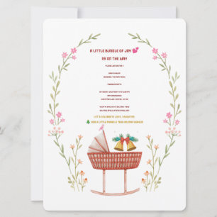 Invitación a Baby Shower en invierno - Un pequeño 